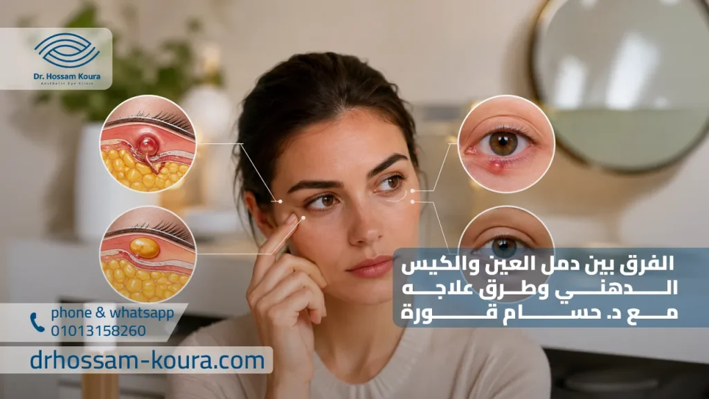 الفرق بين دمل العين والكيس الدهني وطرق علاجه مع د. حسام قورة