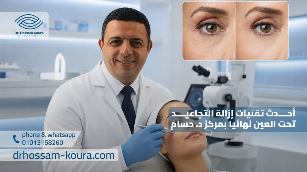 أحدث تقنيات إزالة التجاعيد تحت العين نهائيا بمركز د. حسام