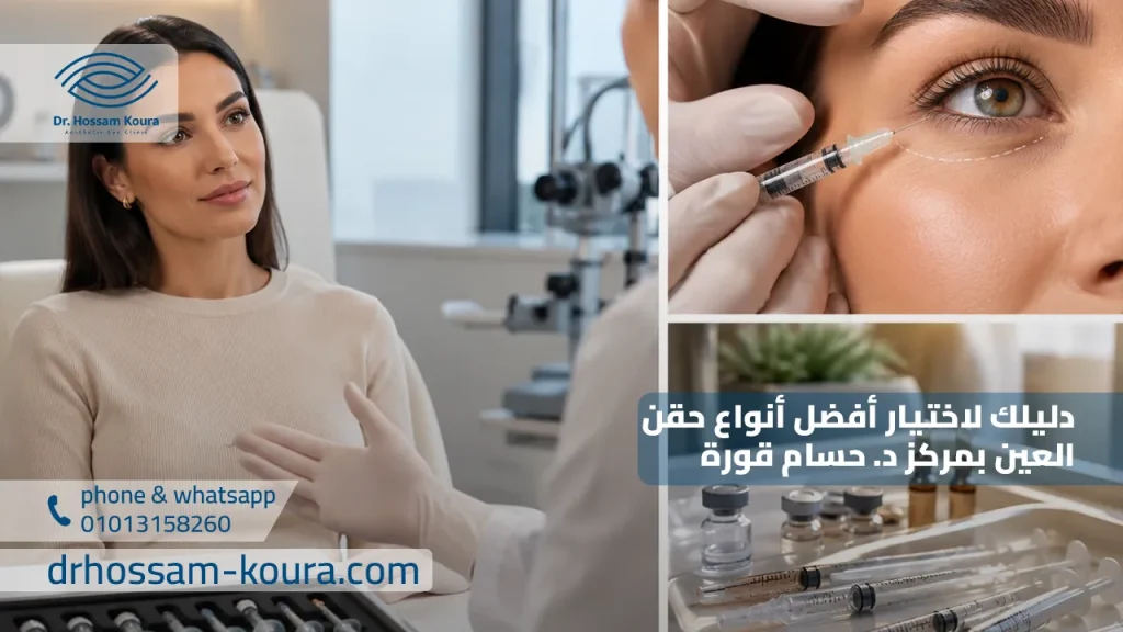 دليلك لاختيار أفضل أنواع حقن العين بمركز د. حسام قورة
