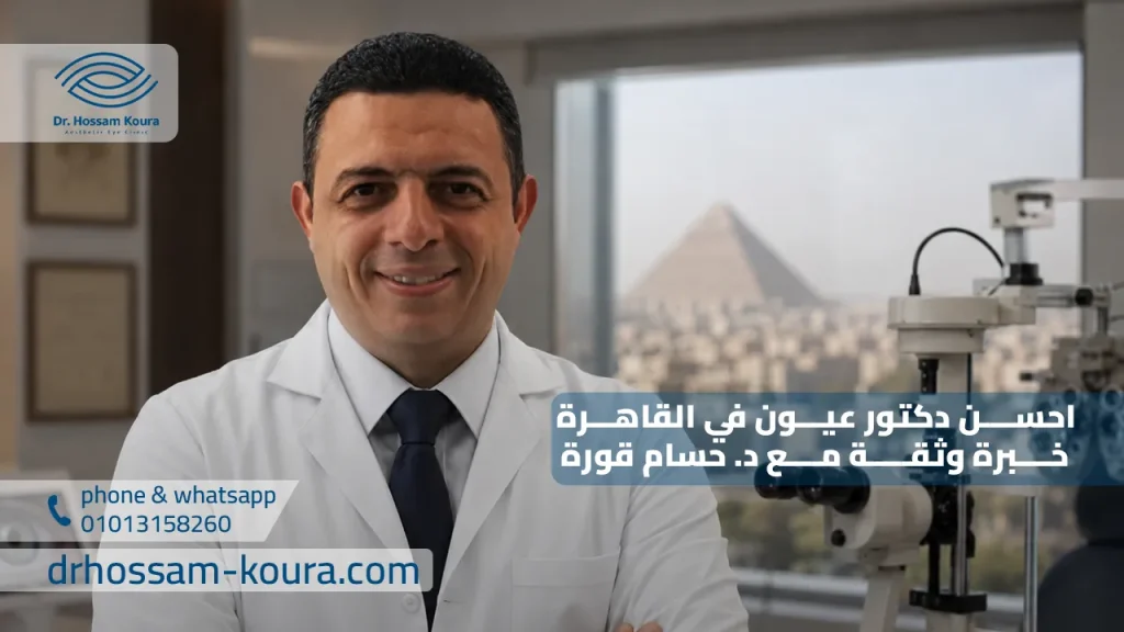 احسن دكتور عيون في القاهرة خبرة وثقة مع د. حسام قورة